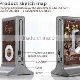 New Style Menu Power Bank 20800mAh USB External Backup Battery Charger PowerBank for All Phone thumbnail-2