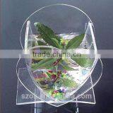 New Style Clear Acrylic Heart-shaped Desktop Fish Tank Hot Selling