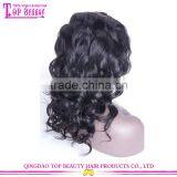 180% Density Water Wave Wigs With Big Fringe 7A Brazilian Human Hair Lace Front Wigs With Bangs thumbnail-5