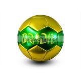 Shiny metallic PVC soccer balls, promotional soccer balls