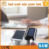 Hot Selling! New Dynamo Hand Crank Dual USB Cell Phone Emergency Solar Charger With Light thumbnail-5