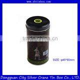 Food Grade Wholesale Round Tea Tin Canister