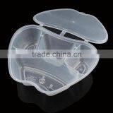 High Quality Plastic Take-away Food Container With Lid 1000ml Apple -shape thumbnail-1