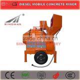 350L Diesel Hydraulic Mobile Drum Concrete Mixer JZR350MW JZR350MH for Construction thumbnail-2
