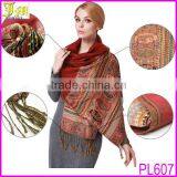High Quality Vintage Women Lady Soft Long Neck Large Tassel Scarf Wrap Shawl Pashmina Stole Scarves thumbnail-1