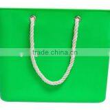 Silicone Beach Handbag With Cotton Rope Handle&Silicone Beach Style Handbag&silicone Beach Bag thumbnail-2
