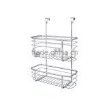 Double Layer Iron Wire Kitchen Cabinet Door Storage Basket thumbnail-3
