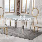 TH306-1 Round Stainless Steel Table Modern Dining Room Furniture thumbnail-2