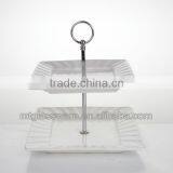 3 Tiers White Wedding Porcelain Ceramic Cup Cakes Stand thumbnail-1