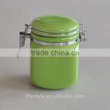 White Ceramic Square Canister With Lid and Stainless Steel,Bottles and Jar for Sugar thumbnail-4