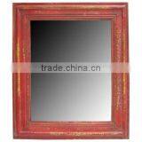 Rustic Wood Decorative Wall Mirror thumbnail-1