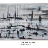 Abstract Oil Painting With Floating Frame thumbnail-1