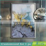 New items buddha oil painting on canvas with golden foil