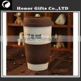 Heat-insulated Fashionable Customized Ceramic Mug With Silicone Lid thumbnail-4