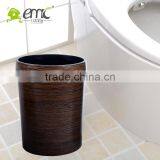 Plastic Trash Bin, Plastic Trash Bin With Wood Grain , Decorative Trash Bin thumbnail-4