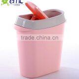 Hot Selling Plastic Dustbin, Table Dustbin With Flip Lid thumbnail-3