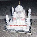 Lovely Handcrafted White Marble Taj Mahal Replica thumbnail-1