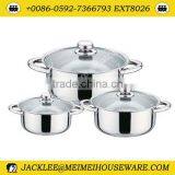6Pcs S/s Handle & Stainless Steel Cookware Set thumbnail-1