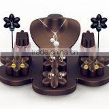Custom Design Jewelry Decoration Shop Earring Necklace Ring Leather Jewelry Display Set thumbnail-2