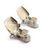 3/4" Wire Loop, High Quality Stamping Steel Metal Suspender Clip With Plastic Teeth Inside for Garment, Cloth Clip thumbnail-5