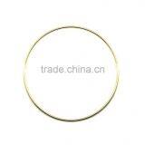 Round Ring With High Quality Butt Welded, Bright Brass Color Metal O Ring, Steel Wire Rings ID 10" thumbnail-1