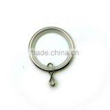 Metal Silent Curtain Rod Ring With Loose Eyelet ID35mm/OD42mm Brushed Nickel Plated thumbnail-1