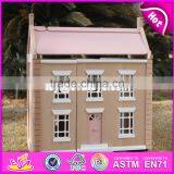 2017 New Design Lovely Wooden Girls Dollhouse for Sale W06A237 thumbnail-6