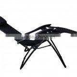 2 Pack Garden Folding Black Infinity Zero Gravity Lounge Chair thumbnail-5