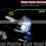 NEW 4 LED Cycling BICYCLE Bike HEAD LIGHT HEADLIGHT XC-754 thumbnail-1