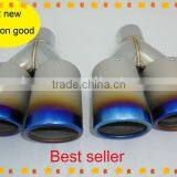 Exhaust Muffler Dual Tips in Titanium Alloy