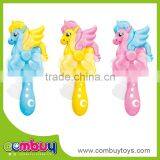 Wholesale Cartoon Horse Pressure Mini Plastic Hand Fan for Children thumbnail-1