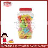 Multi Color Fruit Chalk Shape Bubble Gum Bottle Pack thumbnail-2