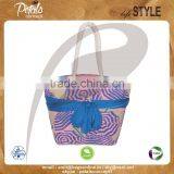 PP Laminated Jute Beach Bag With Sarong & With Twisted Rope Handle thumbnail-1