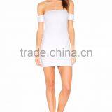 off Shoulder Bodycon Dress Smart Lady Holiday Dress for Summer thumbnail-1