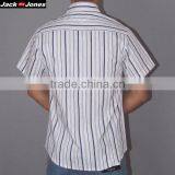 Mens Fashion Stripes Shirts Short Sleeve Dress Casual Shirts for Man thumbnail-2