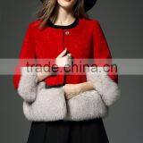 Intalian Style Winter Women Round Neck Noble Real Fox Fur Coats thumbnail-3
