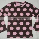 Polka Dot Printed Baby Cotton Clothing, Baby T-shirt, Romper, Bllomer Set thumbnail-3