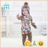 Children's Pattern Hats In Stock, Baby Pompom Hats Knitted Design,Kids Ear Flaps Hats thumbnail-1