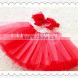 2015hot Sale!charming Red Chiffon Wholesale Girls Tutu Skirt, High Quality Girls Tutu Skirt thumbnail-3