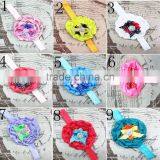 Boutique Infant Ruffled Rosette Rhinestone Flower Baby Bows Headband Wholesale thumbnail-2