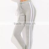 2018 Women Sports Stretchy Drawstring Waist Side Striped Leggings thumbnail-5