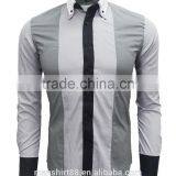 Fine Design Double Button Downs Collar Different Colors Contrast Nice Fit Men Shirts thumbnail-1