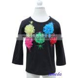 Christmas Light Black Long Sleeves Top 1-7Y thumbnail-1