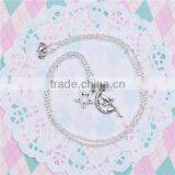 New Fashion Necklace Link Cable Chain Antique Silver Fairy Moon Star Pendants 51.6cm Long thumbnail-3
