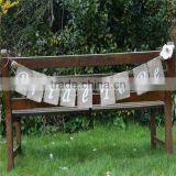Bride To Be White Hessian Wedding Bunting, Vintage Hen Party Bunting, Rustic Bunting thumbnail-3