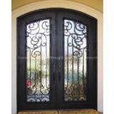 Safety Wrought Iron Double Front Door Wrought Iron Door Inserts thumbnail-1
