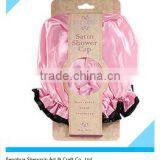 Pink Sleep Cap and Shower Hat With Bow thumbnail-1