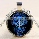 XP-TGN-LT-145 Factory Price Diy Image Family Life Tree Pendant Glass Cabochon Necklace For Ladies thumbnail-2