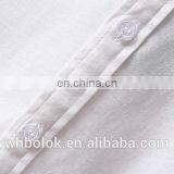 OEM Men's White Blue Oxford Shirt Custom Design Logo Casual Cotton Shirt thumbnail-5