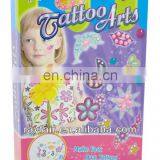 2015 new design DIY glitter temporary body tattoo sticker arts for kids